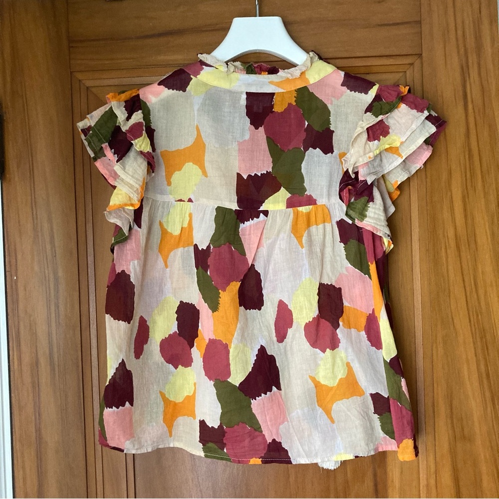 THML / Multi-Color Abstract Spot blouse - Picture 4 of 9